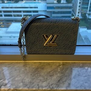 LV Authentic Twist Epi Mm Denim Light Bag